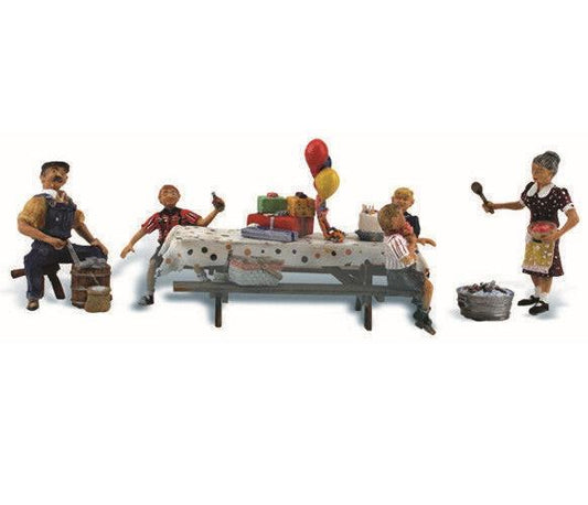 Woodland Scenics A1935 HO Train Figures Backyard Birthday