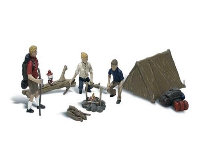 Woodland Scenics A2199 N Train Figures Campers