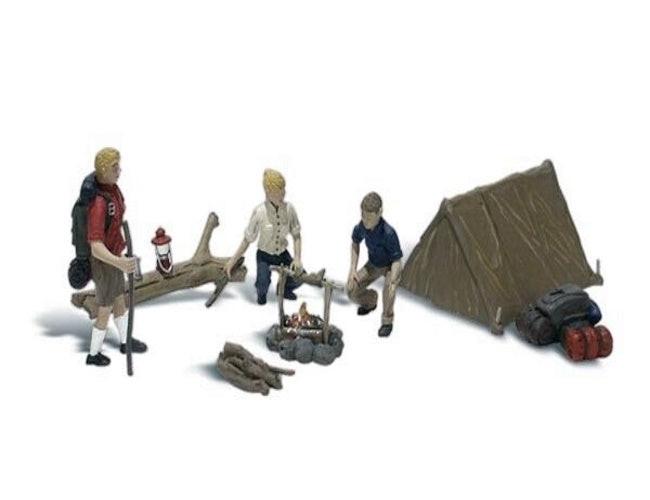 Woodland Scenics A2199 N Train Figures Campers