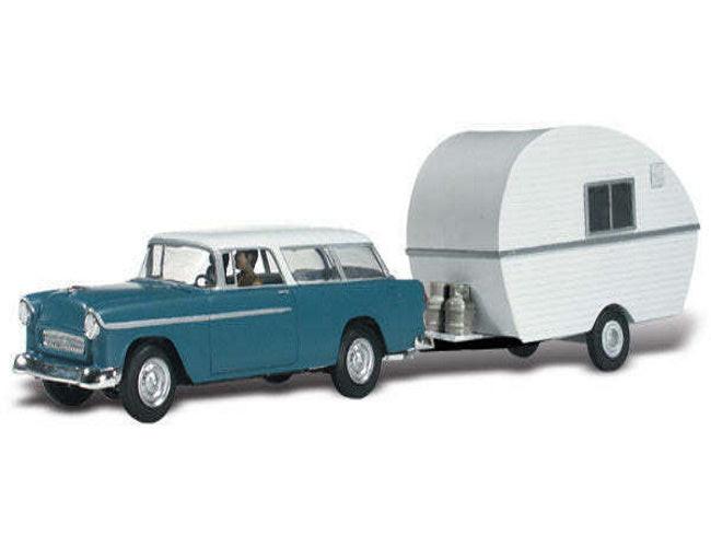 Woodland Scenics AS5328 N Thompson's Travel Trailer Train Figure