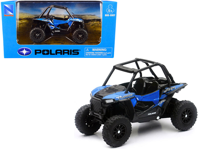 Polaris RZR XP Turbo DOHC Mini ATV Blue and Black Diecast Model by New Ray  free shipping USA