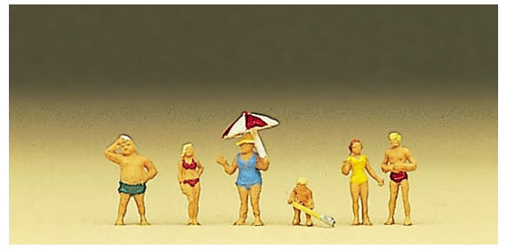 Preiser 88524 Z Scale Krause Family at the Beach Figure Set