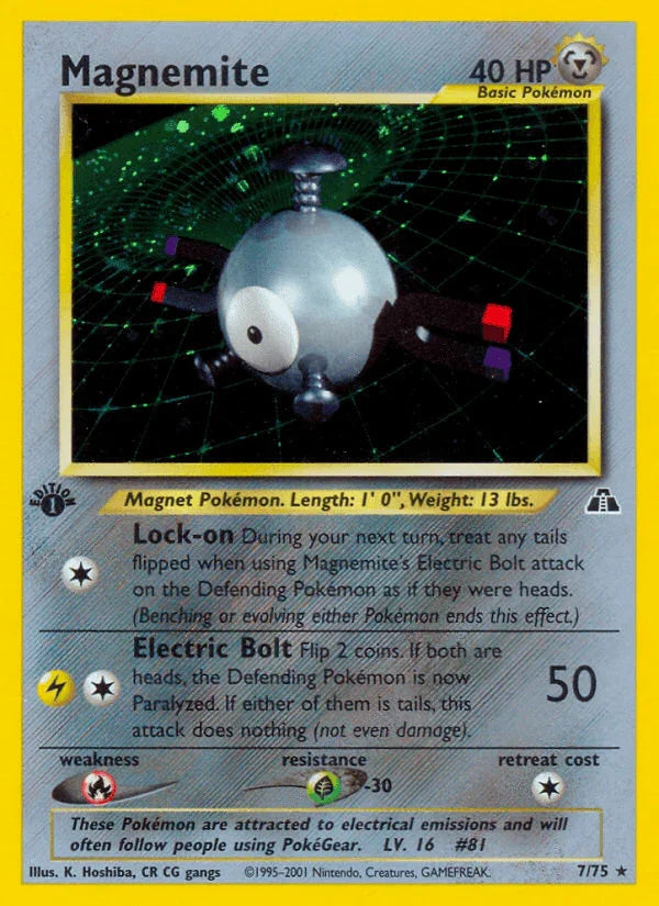 Magnemite (7/75) [Neo Discovery 1st Edition]