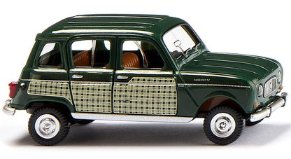 Wiking 022406 1/87 Renault R4 Parisienne, Dark Green, HO Model