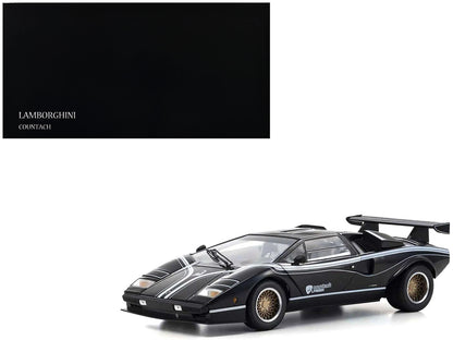 Lamborghini Countach LP 500R Black with White Interior 1/18 Diecast Model Car by Kyosho  free shipping USA