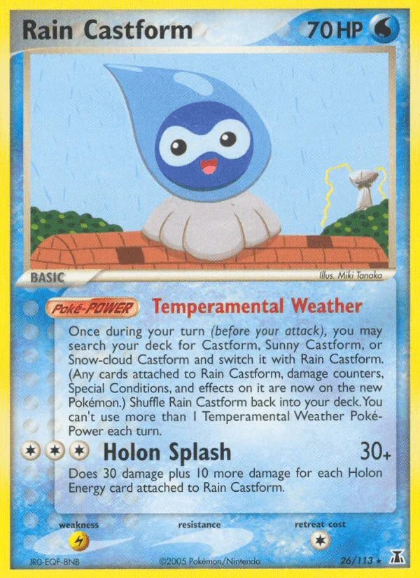 Rain Castform (26/113) [EX: Delta Species]