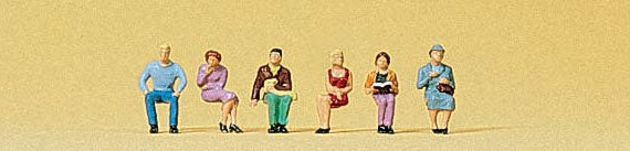 Preiser 88525 Z Scale Seated Passengers Figure Set