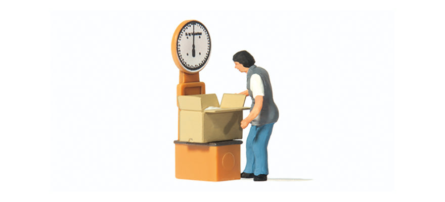 Preiser 28244 HO Scale Parcel Handler Figure