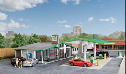Walthers Cornerstone 3542 HO Modernized Gas Station Kit