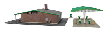 Walthers Cornerstone 3542 HO Modernized Gas Station Kit