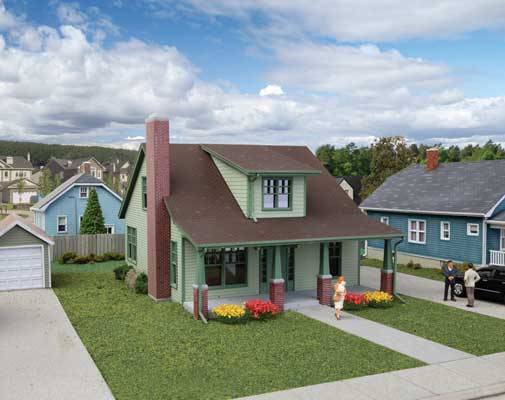 Walthers Cornerstone 3797 HO Craftsman Bungalow Kit
