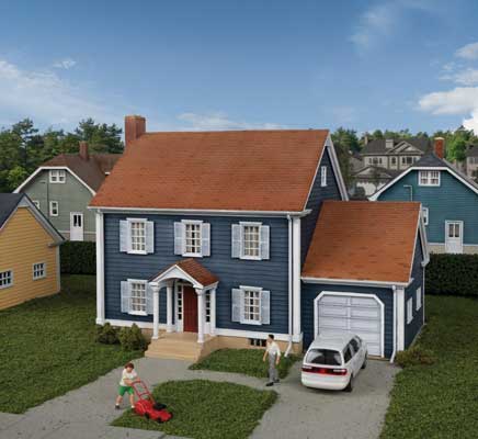 Walthers Cornerstone 4153 HO Colonial House Kit