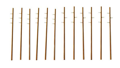 Walthers Cornerstone 4173 HO Intermediate Utility Poles 12-Pack