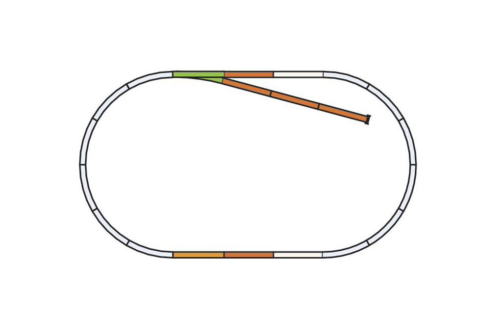 Piko 55311 HO Scale Roadbed A-Track Set B