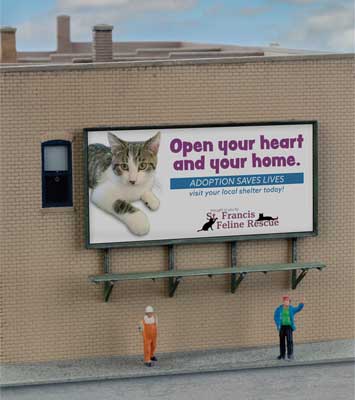 Walthers SceneMaster 9020 N Wall-Mounted Billboard Kit