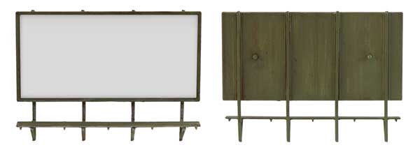 Walthers SceneMaster 9020 N Wall-Mounted Billboard Kit