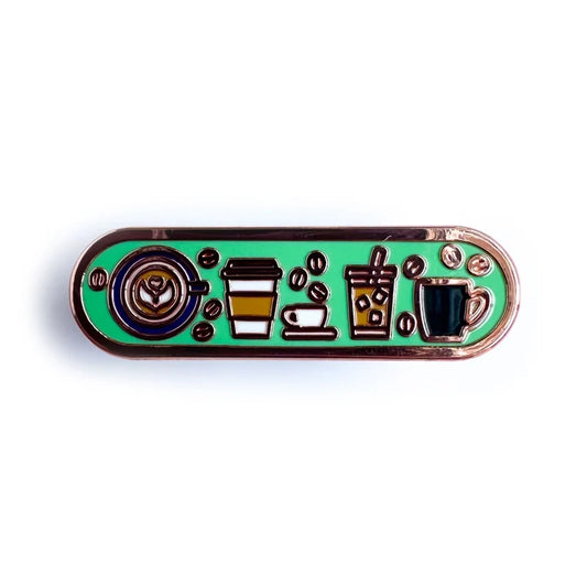 Pride Pals Personality Enamel Pin - Coffee