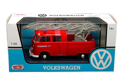 Motormax 79584 1/24 Fire Service Volkswagen Type 2 T1 Aerial Ladder