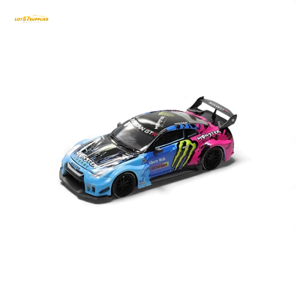 (Pre-Order) Demon King Auto GT-R R35 LBWK Wide-Body - Monster Livery 1:64