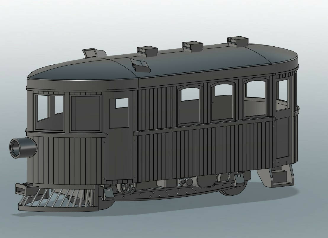 SJP-BS02 21-foot McKeen railcar