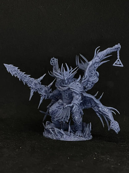 Mangkanur Praetor of Immorality - 100mm Resin Printed Grimdark Mini by Papsikels