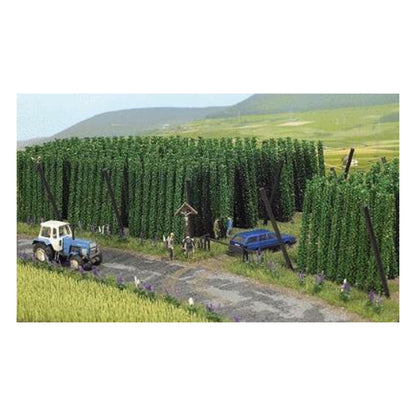 Busch 1215 HO Scale Hops Field -- 3-15/16 x 3-15/16 x 2-3/8" 10 x 10 x 6cm