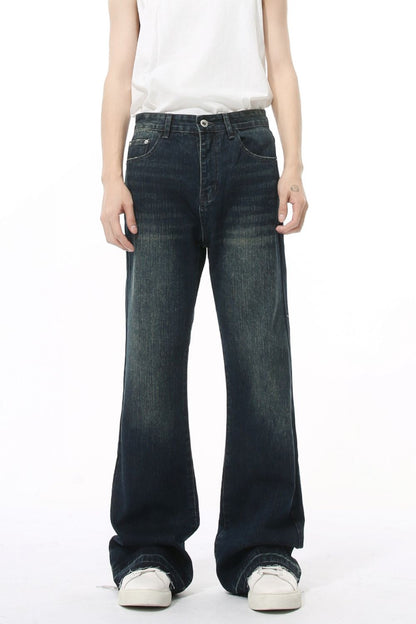 Raw Hem Jeans with Pockets