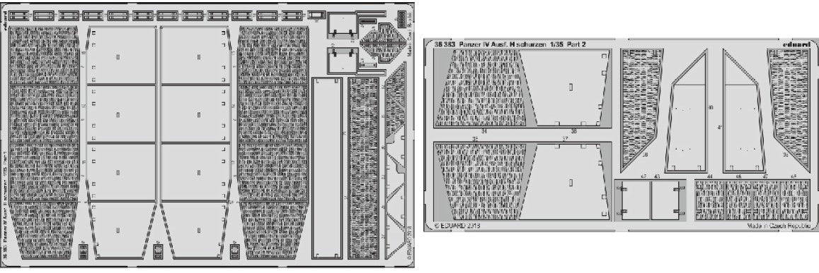 Eduard 36383 1/35 Armor- Panzer IV Ausf H Schurzen for ACY
