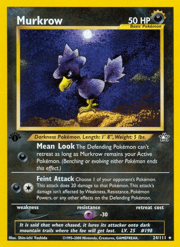 Murkrow (24/111) [Neo Genesis 1st Edition]