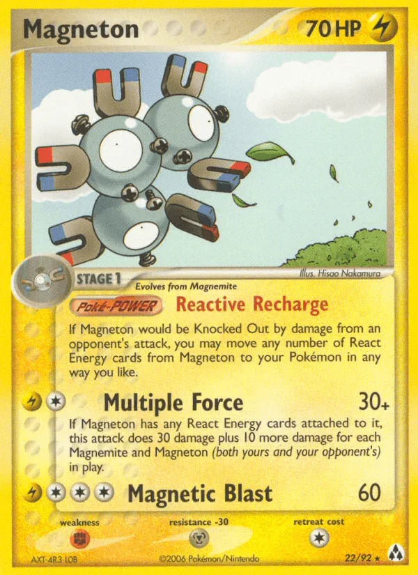 Magneton (22/92) [EX: Legend Maker]