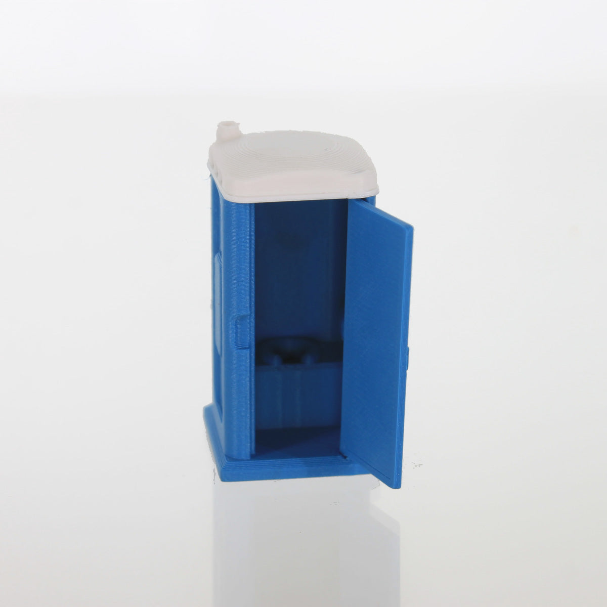 3D To Scale 50-141-BL 1/50 Porta-Potty, Blue and White