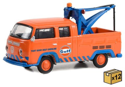 Greenlight 30412-CASE 1/64 1970 VW Double Cab Pickup Gulf, Case