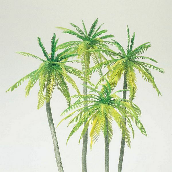 Preiser 18600 HO Scale Palm Trees pkg(4)
