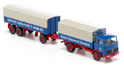 Wiking 043203 1/87 Mercedes-Benz Flatbed Road Train