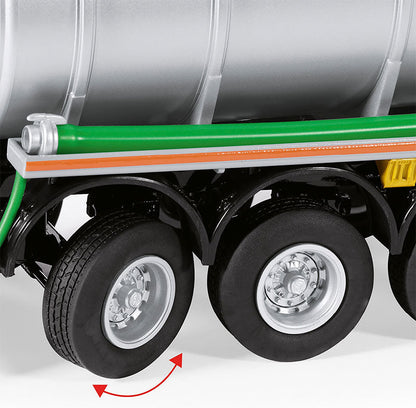 Wiking 077655 1/32 Kotte Garant Tank Trailer, White Aluminum
