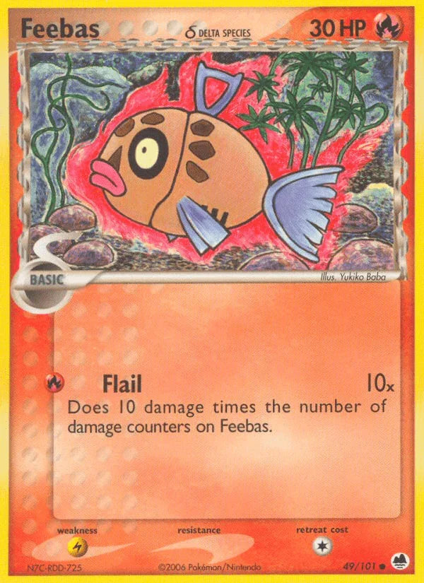 Feebas (49/101) (Delta Species) [EX: Dragon Frontiers]