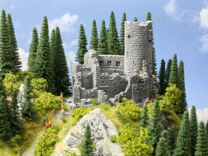 Noch 58605 HO Scale Castle Ruin, Assembled, 20 x 16.3 cm