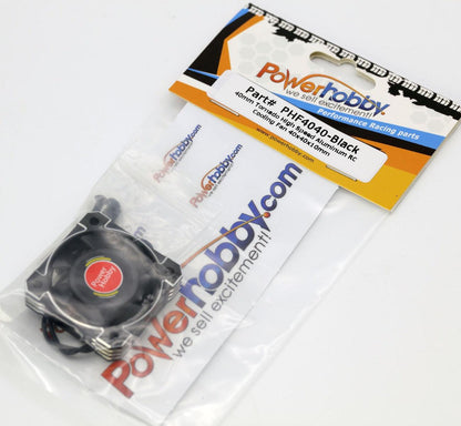Powerhobby 40mm Tornado High Speed Aluminum RC Cooling Fan Black