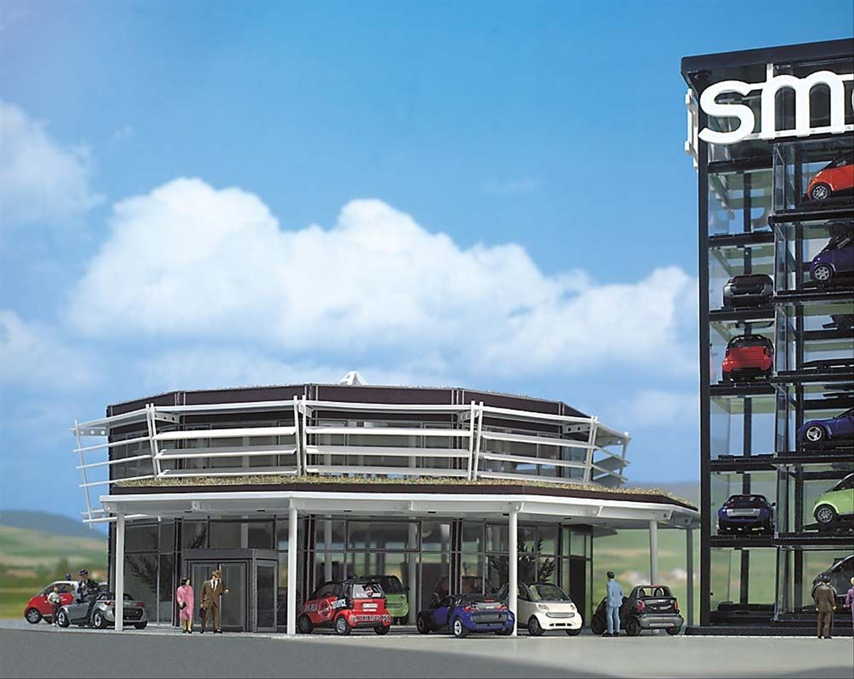Busch 1000 HO Scale Smart Car Sales Center Building Kit