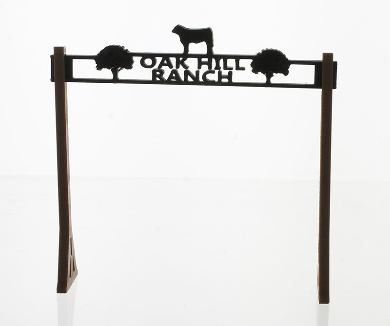 3D To Scale 64-624-BN 1/64 Oak Hill Ranch Entry, Brown