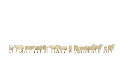 Noch 15749 HO Scale Sheep Figure Set, pkg(14)
