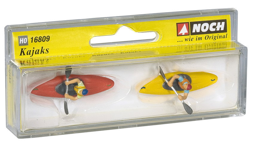 Noch 16809 HO Scale Kayaks with Figures, 2-Pack