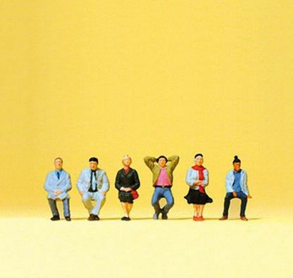 Preiser 79213 N Scale Passengers Seated Passengers pkg(6)