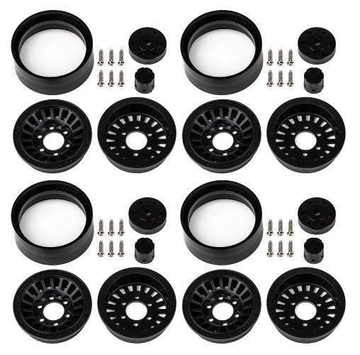 Associated 42112 Enduro Urbine Wheels 1.55" Black