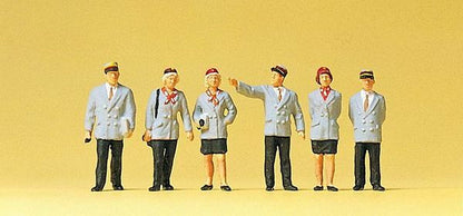 Preiser 10491 HO Scale Working People Belgian Railway Personnel pkg(6)