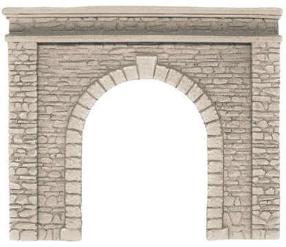 Noch 58061 HO Scale Natural-Stone Tunnel Portal -- Single-Track