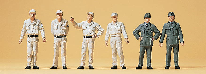Preiser 10457 HO Federal Emergency Service THW Set Era III