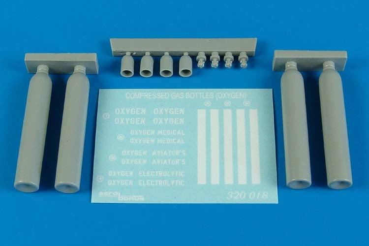 Aerobonus 320018 1/32 Compressed Oxygen Gas Bottles (D)