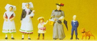 Preiser 24608 HO Scale 1900s Figures Group from Spreewald