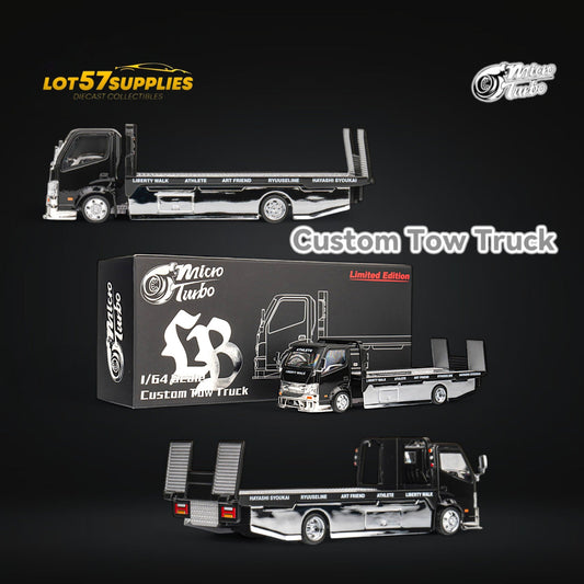 MicroTurbo HINO 300 Custom Flatbed Truck AIT Limited Edition Flatbed 1:64